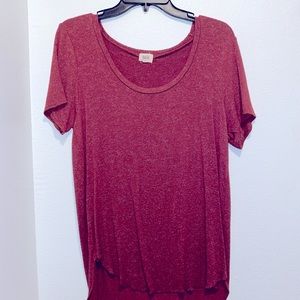 Red soft shirt